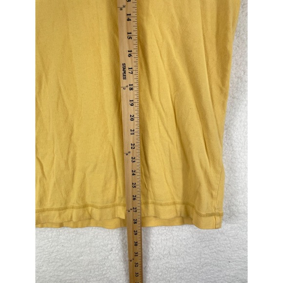 Eddie‎ Bauer Men's Sweater Henley Long Sleeve Size Medium Yellow Cotton - Picture 4 of 6